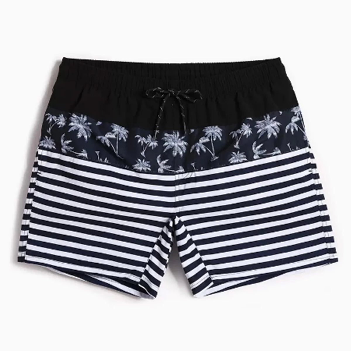 Stripe Marina Flirt Tri-Toned Board Shorts - pridevoyageshop.com - gay men’s underwear and swimwear