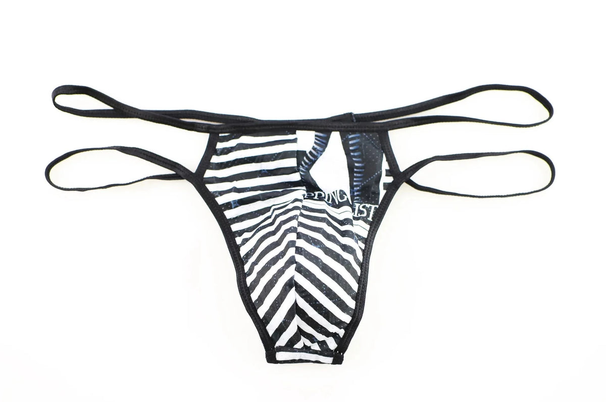 Big Man's Patterned Show Thong - pridevoyageshop.com - gay men’s underwear and swimwear
