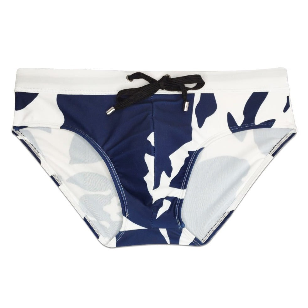 details of blue Gay Swimwear | Push Up Pouch Swim Briefs- pridevoyageshop.com - gay men’s underwear and swimwear