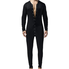 a hot daddy in black Yes, Daddy Men Onesie Pajamas - pridevoyageshop.com - gay men pajamas, gay men loungewear, gay men sleepwear