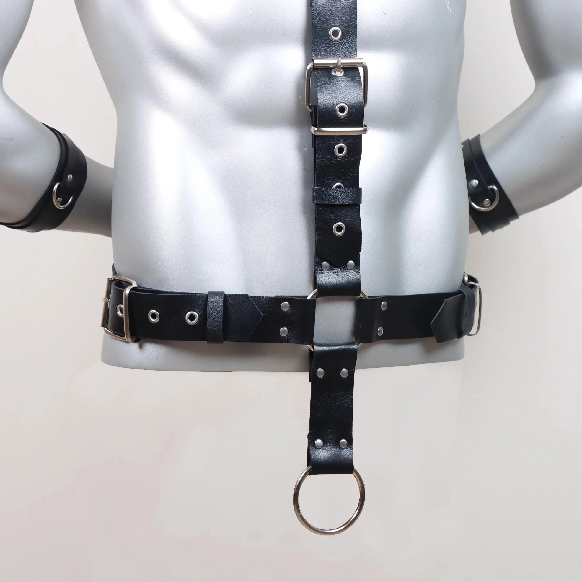 Command Cock Ring Body Harness - pridevoyageshop.com - gay men’s puppy play gear, lingerie, fishnet and fetish wear