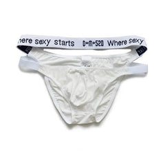 white DM Starting to Get Sexy Briefs - pridevoyageshop.com - gay men’s thongs, boxers, briefs and jockstraps