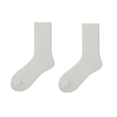 white Ribbed Cotton Crew Socks: Gay Men's Basic Socks for 2023- pridevoyageshop.com - gay men’s harness, lingerie and fetish wear