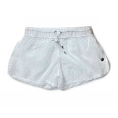 White Men's See-Thru Strap Shorts - Men's Activewear, gym short, sport shorts, running shorts- pridevoyageshop.com