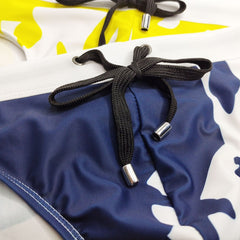 details of blue Gay Swimwear | Push Up Pouch Swim Briefs- pridevoyageshop.com - gay men’s underwear and swimwear