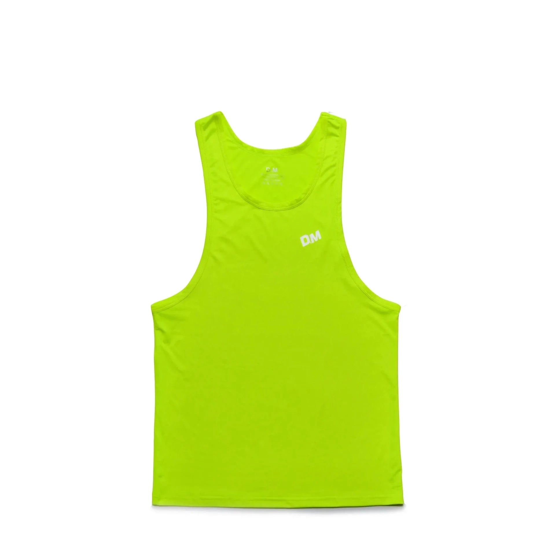 Neon Green Gay Tops | DM Men's Mesh Muscle Tank Top - pridevoyageshop.com - gay men’s gym tank tops, mesh tank tops and activewear