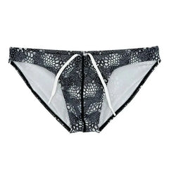 deatils of Black Dragon Scales Swim Briefs - pridevoyageshop.com - gay men’s underwear and swimwear