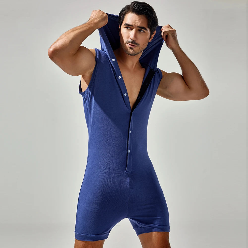 Meat Rack Hooded Onesie for Gay Men