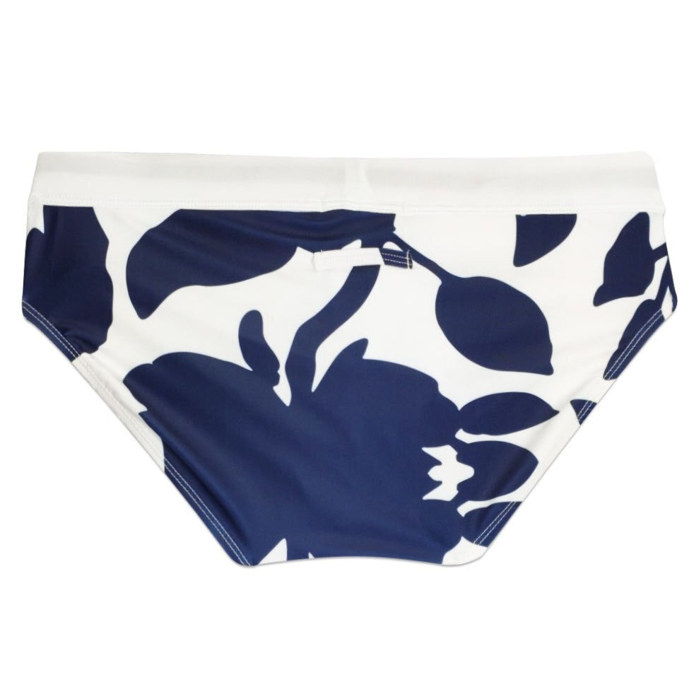details of blue Gay Swimwear | Push Up Pouch Swim Briefs- pridevoyageshop.com - gay men’s underwear and swimwear