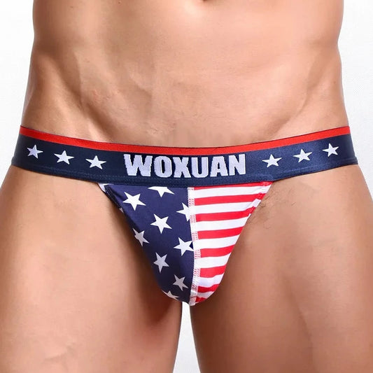 a sexy gay man in American's Side Show Briefs - pridevoyageshop.com - gay men’s underwear and swimwear