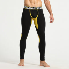 sexy gay man in black Gay Leggings | Seobean Two Toned Workout Leggings - pridevoyageshop.com - gay men’s underwear and activewear