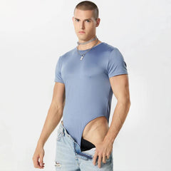 a hot gay man in blue Men's Pure Basic T-Shirt Bodysuit - Men's Singlets, Bodysuits, Leotard & Unitard - pridevoyageshop.com