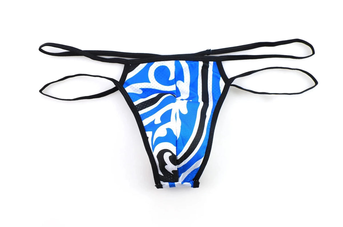 Big Man's Patterned Show Thong - pridevoyageshop.com - gay men’s underwear and swimwear