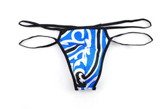 Big Man's Patterned Show Thong - pridevoyageshop.com - gay men’s underwear and swimwear