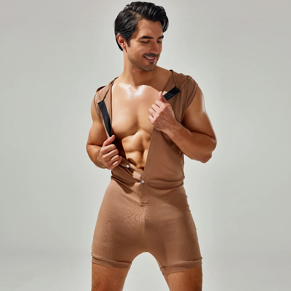Meat Rack Hooded Onesie for Gay Men