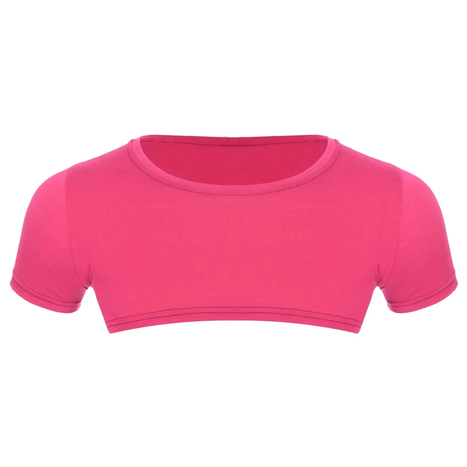 Men's Casual Solid Crop Top