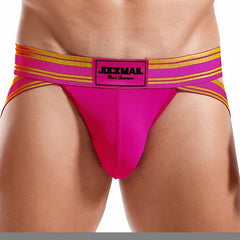 hot gay man in rose red Gay Gym Jockstraps: Jockmail Fiesta Rave Gay Jockstrap- pridevoyageshop.com - gay men’s underwear and swimwear