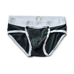 gray DM Unhook Detachable Briefs - pridevoyageshop.com - gay men’s thongs, boxers, briefs and jockstraps