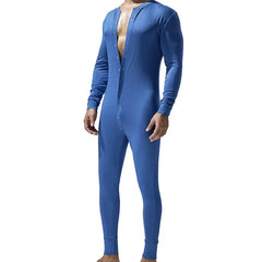 a hot daddy in blue Yes, Daddy Men Onesie Pajamas - pridevoyageshop.com - gay men pajamas, gay men loungewear, gay men sleepwear