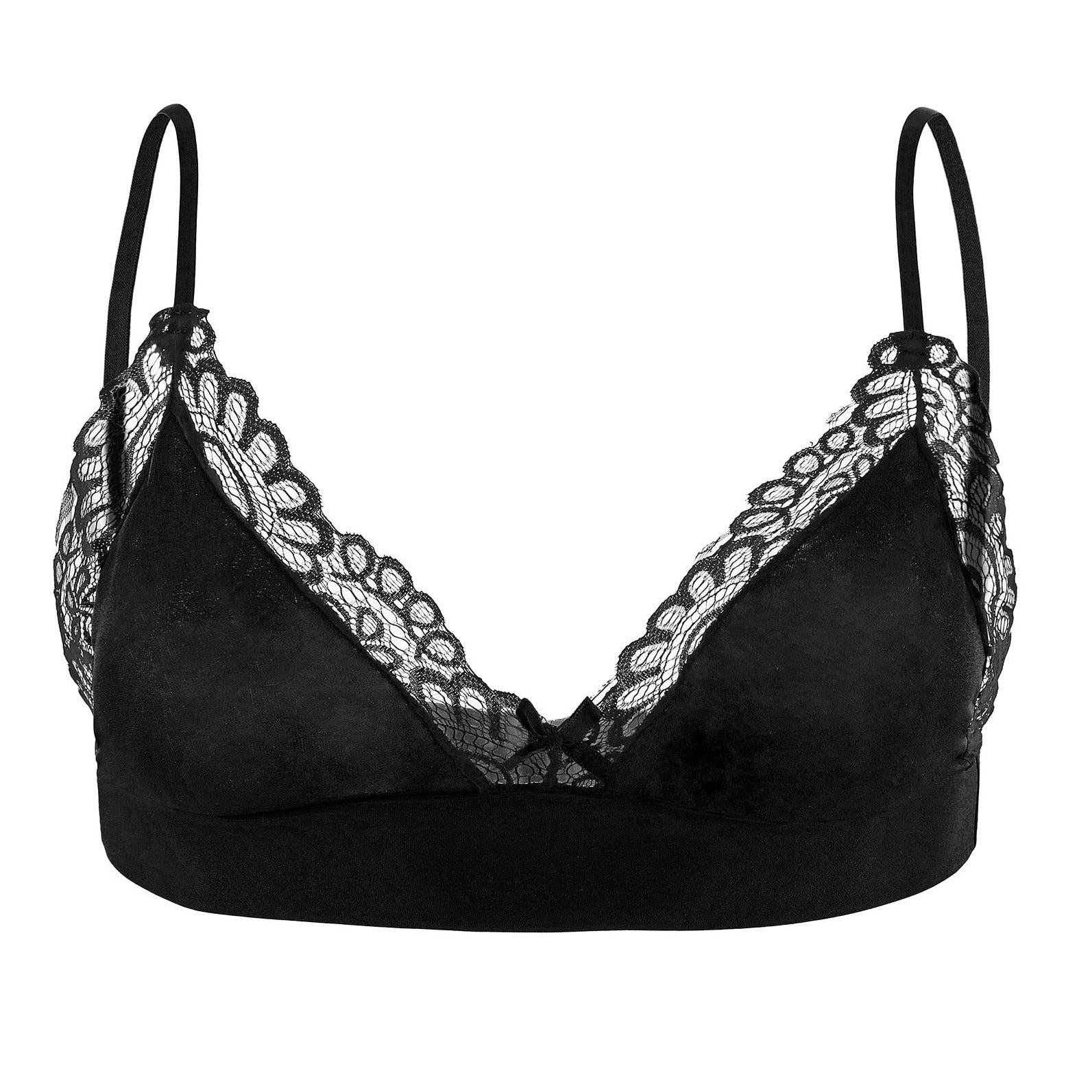 black red Sensual Lace Trim Bras: Bralette and Lingerie for Men- pridevoyageshop.com - gay men’s harness, lingerie and fetish wear