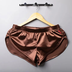 coffee Booty Call Lounge High-Slit Shorts - pridevoyageshop.com - gay pajamas, gay loungewear, gay sleepwear