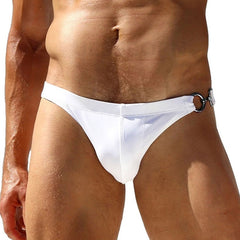 sexy gay man in white Gay Swimwear | Gay Men's Clipper Swim Briefs- pridevoyageshop.com - gay men’s underwear and swimwear
