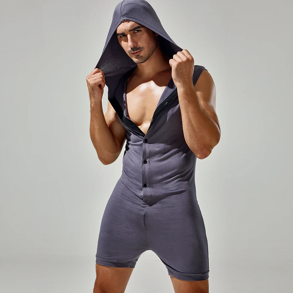Meat Rack Hooded Onesie for Gay Men