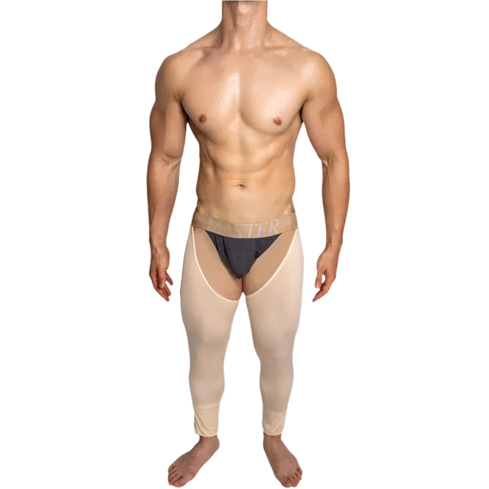 a hot man in apricot DM Master Cut-Out Tights - pridevoyageshop.com - gay men’s thights, leggings, and long underwear