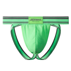 green Gay Gym Jockstraps: Jockmail Fiesta Rave Gay Jockstrap- pridevoyageshop.com - gay men’s underwear and swimwear