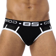 a hot gay man in black Men's 85 Collection Mesh Briefs - pridevoyageshop.com - gay men’s underwear and swimwear