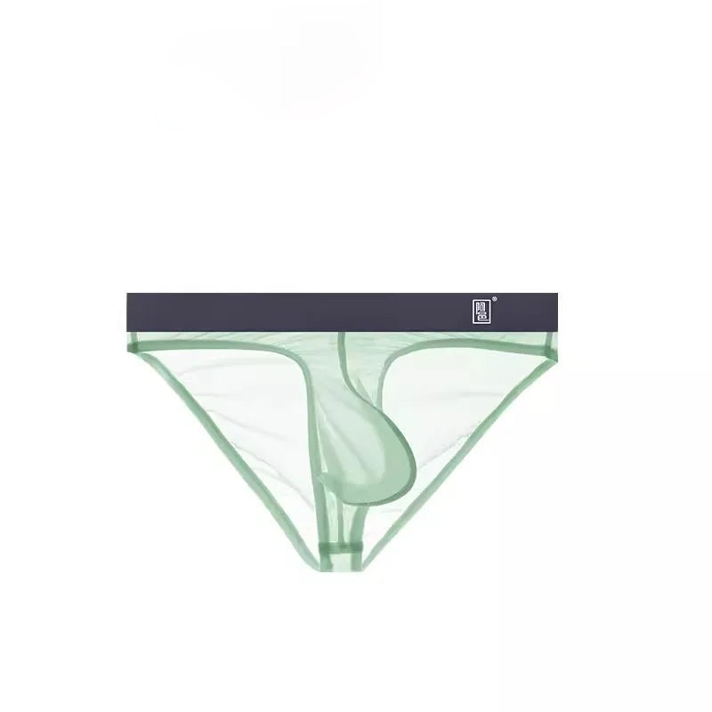 Light green Transparent Hung Briefs - pridevoyageshop.com - gay men’s underwear and swimwear