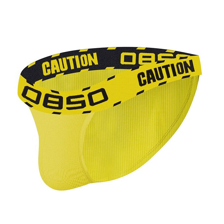 Caution-Yellow 0850 Low Waisted Briefs| Gay Men Underwear- pridevoyageshop.com - gay men’s underwear and swimwear