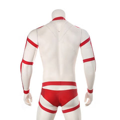 red Gentleman Full Body Harness | Gay Harness- pridevoyageshop.com - gay men’s harness, lingerie and fetish wear