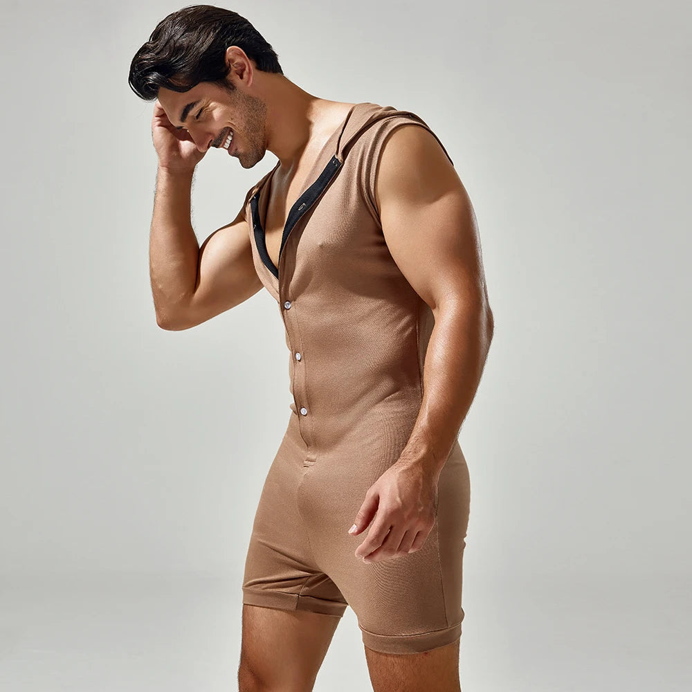 Meat Rack Hooded Onesie for Gay Men