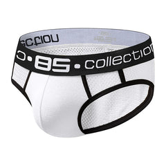white Men's 85 Collection Mesh Briefs - pridevoyageshop.com - gay men’s underwear and swimwear