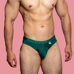 a hot man in green DM Peek Briefs - pridevoyageshop.com - gay men’s thongs, boxers, briefs and jockstraps