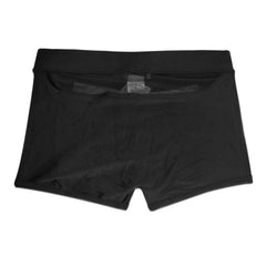 black Gay Swimwear & Beachwear | Cheeky Men's See Thru Swim Trunks - pridevoyageshop.com - gay men’s underwear and swimwear