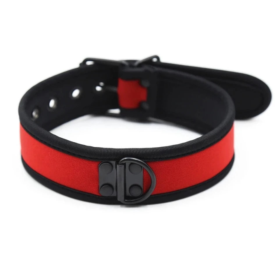 red Gay Men's Puppy Collar - pridevoyageshop.com - gay men’s bodystocking, lingerie, fishnet and fetish wear