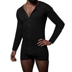 Leave It Open Long-Sleeve Onesie Pajamas for Gay Men