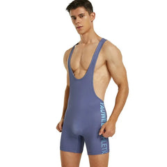  a sexy gay man in Minimal Blue Racerback Classic Athletic Singlet - Men's Singlets, Bodysuits, Leotard & Unitard - pridevoyageshop.com