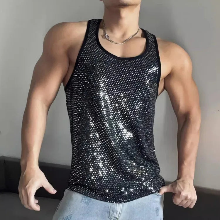 Black Diamond Sparkle Club Tank - PrideVoyage