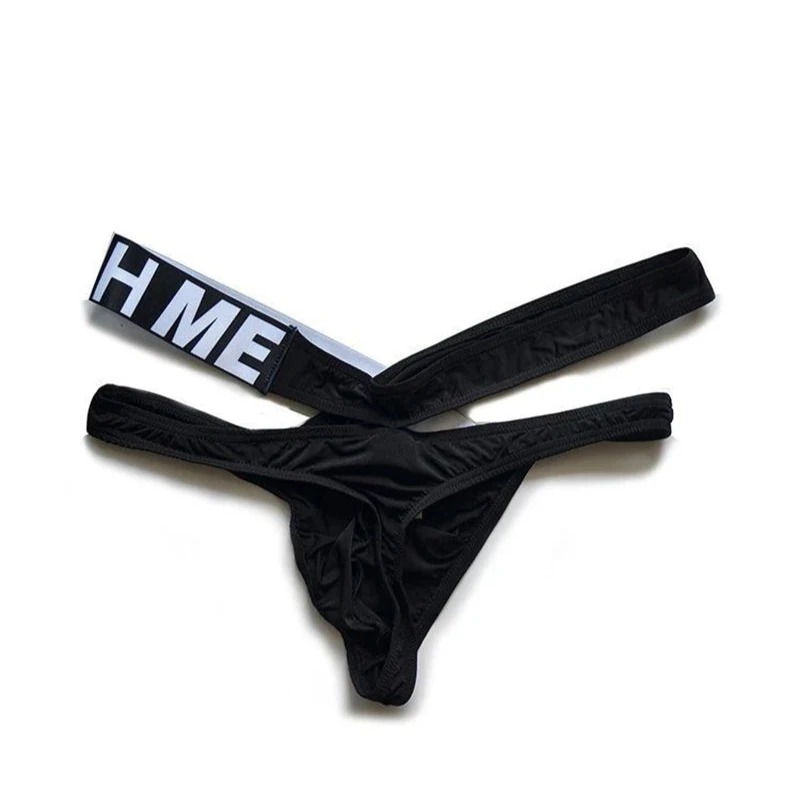 black DM Touch Me Strap Thong - pridevoyageshop.com - gay men’s thongs, boxers, briefs and jockstraps