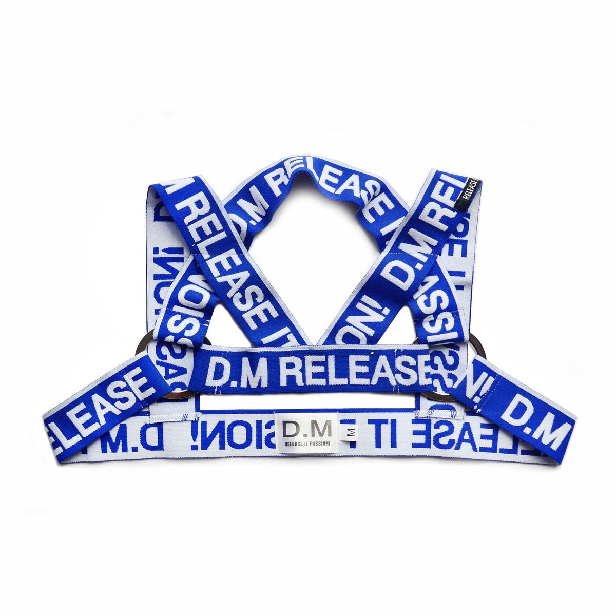 blue DM Men's Release O-Ring Chest Harness | Gay Harness- pridevoyageshop.com - gay men’s harness, lingerie and fetish wear