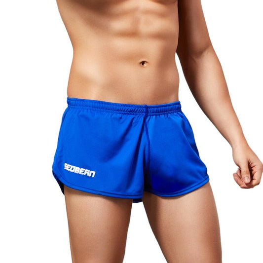sexy gay man in blue Seobean Men's Quick Dry Running Shorts | Gay Shorts - Men's Activewear, gym short, sport shorts, running shorts- pridevoyageshop.com