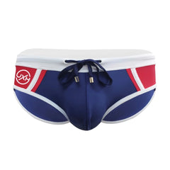 dark blue Men's Two-toned Bold Swim Briefs - pridevoyageshop.com - gay men’s underwear and swimwear