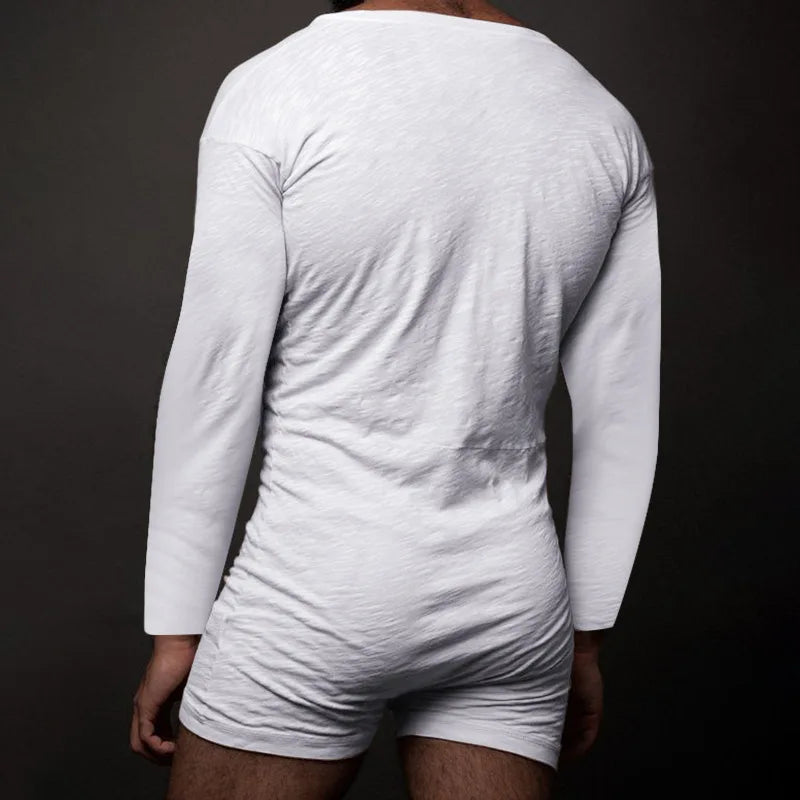 Leave It Open Long-Sleeve Onesie Pajamas for Gay Men