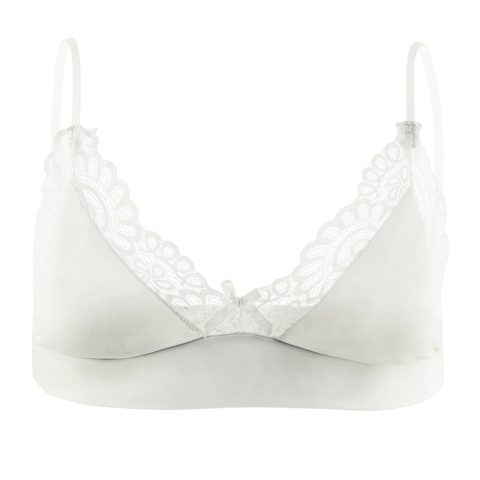 white Sensual Lace Trim Bras: Bralette and Lingerie for Men- pridevoyageshop.com - gay men’s harness, lingerie and fetish wear