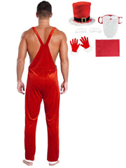 a sexy man in Santa’s Naughty Helper Jumpsuit Costume - pridevoyageshop.com - gay costumes, men role play outfits, gay party costumes and gay rave outfits