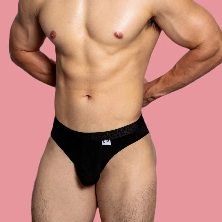 a hot man in black DM Peek Briefs - pridevoyageshop.com - gay men’s thongs, boxers, briefs and jockstraps