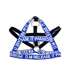 blue DM Passion Chest Harness | Gay Harness- pridevoyageshop.com - gay men’s harness, lingerie and fetish wear